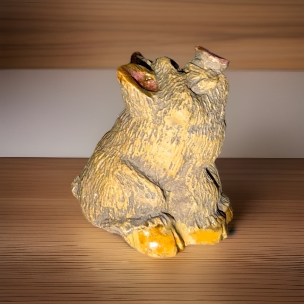Vtg Miniature Pig‎ Figurine , Farmhouse Mini, Fairy House , Mini Farm Decor
